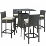 Sojourn 5 Piece Outdoor Patio Sunbrella® Pub Set