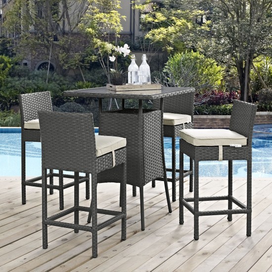 Sojourn 5 Piece Outdoor Patio Sunbrella® Pub Set