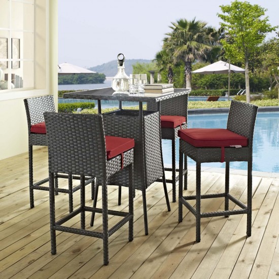 Sojourn 5 Piece Outdoor Patio Sunbrella® Pub Set