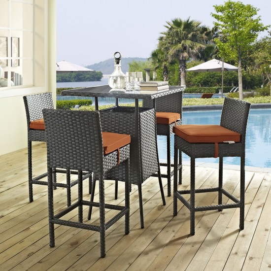 Sojourn 5 Piece Outdoor Patio Sunbrella® Pub Set