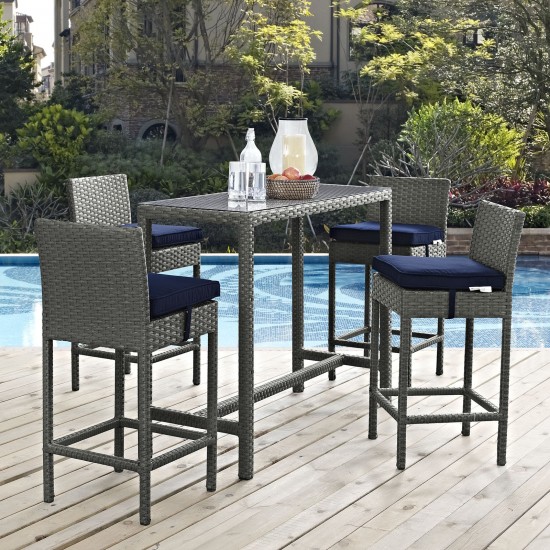 Sojourn 5 Piece Outdoor Patio Sunbrella® Pub Set