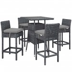 Summon 5 Piece Outdoor Patio Sunbrella® Pub Set