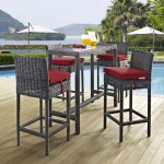 Summon 5 Piece Outdoor Patio Sunbrella® Pub Set