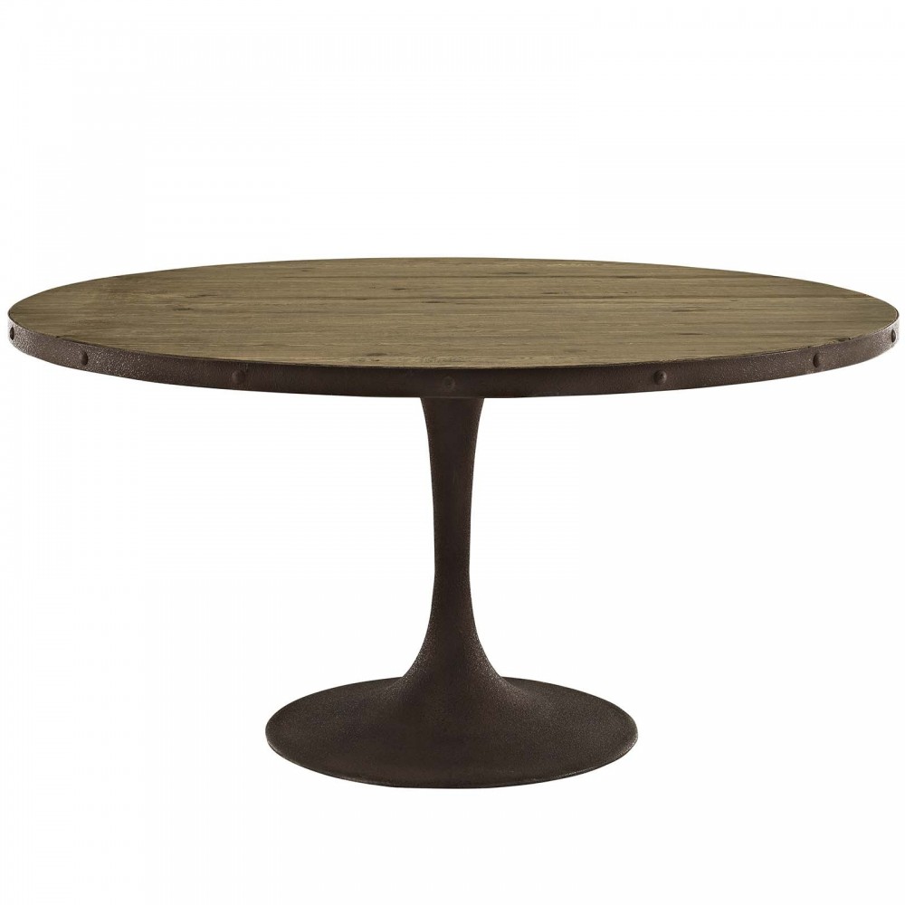 Drive 60" Round Wood Top Dining Table