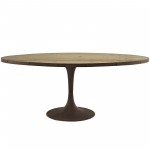 Drive 78" Oval Wood Top Dining Table