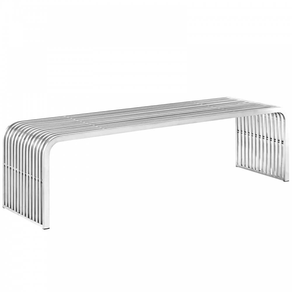 Pipe 60" Stainless Steel Bench