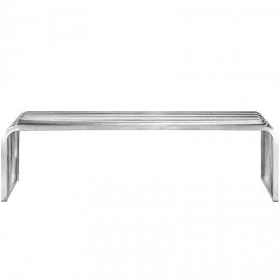 Pipe 60" Stainless Steel Bench