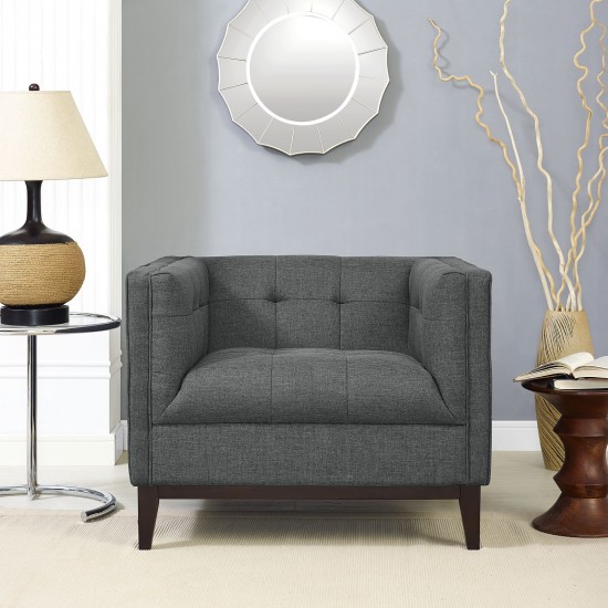 Serve Upholstered Fabric Armchair