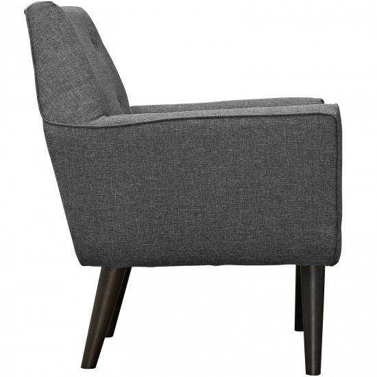 Posit Upholstered Fabric Armchair