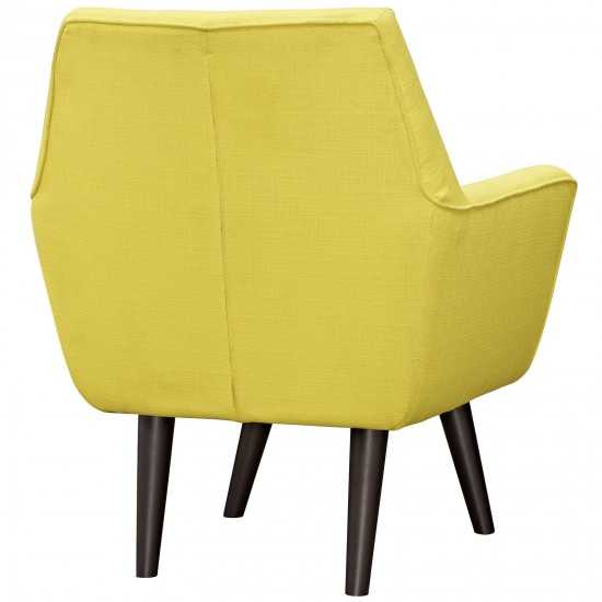 Posit Upholstered Fabric Armchair