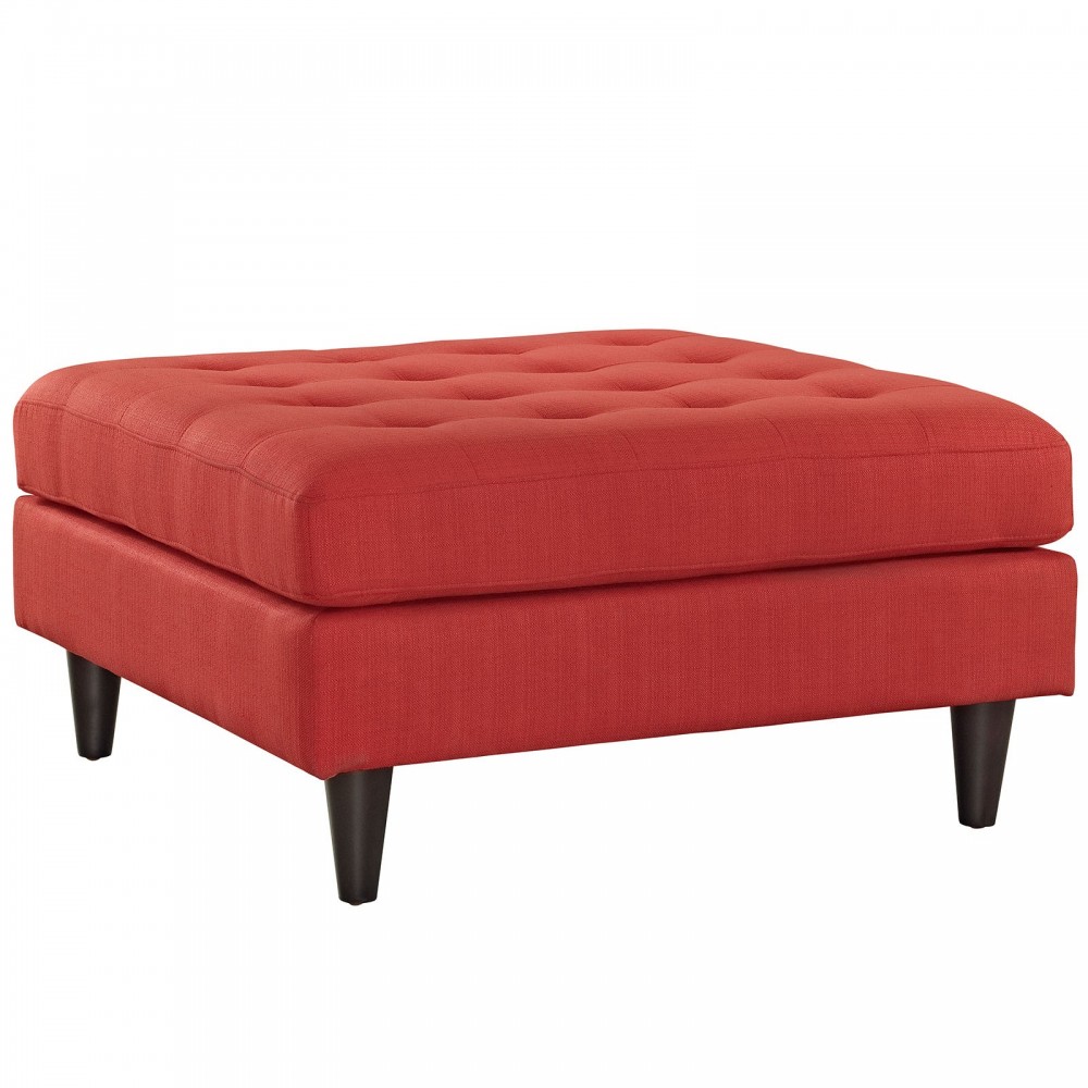 Empress Upholstered Fabric Large Ottoman