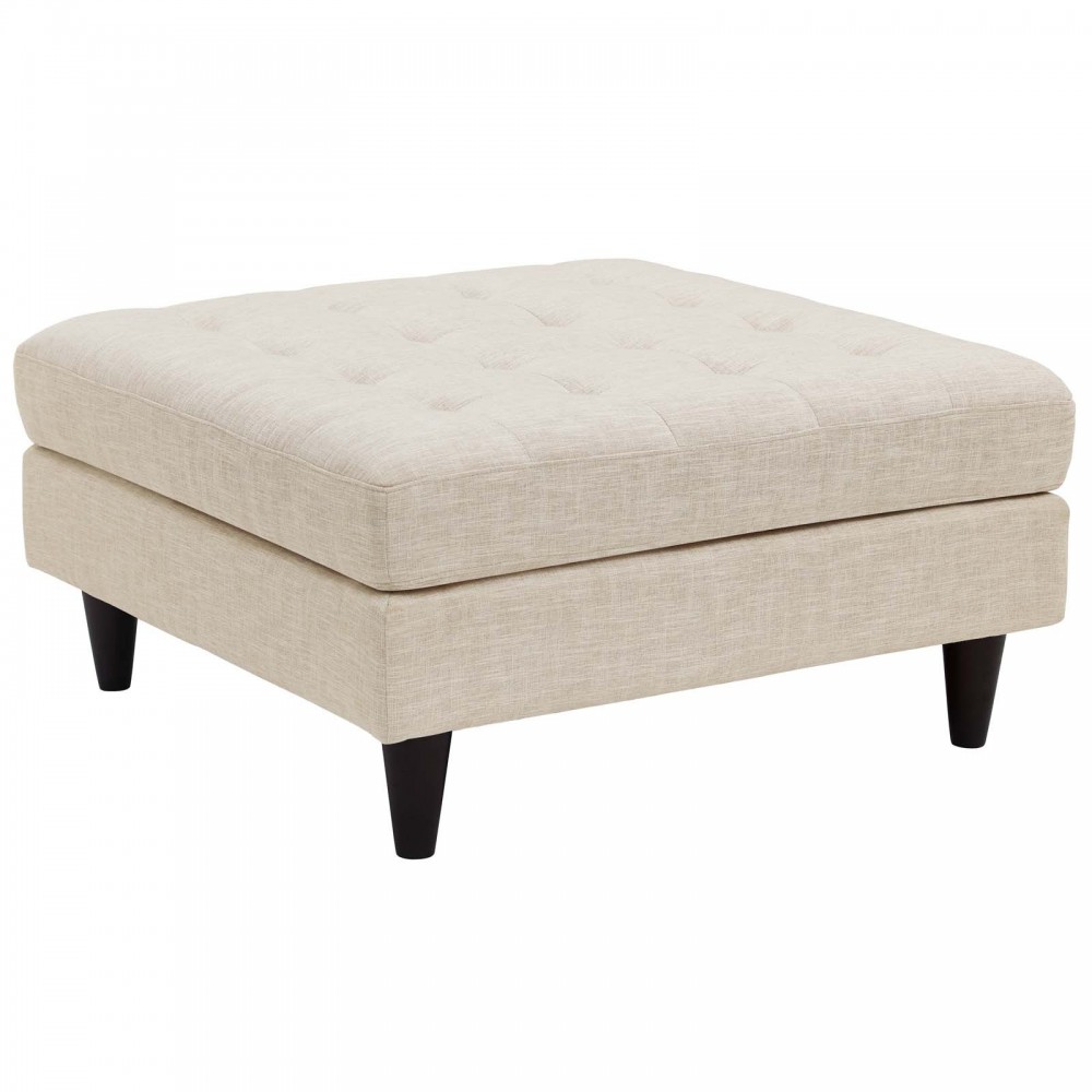 Empress Upholstered Fabric Large Ottoman