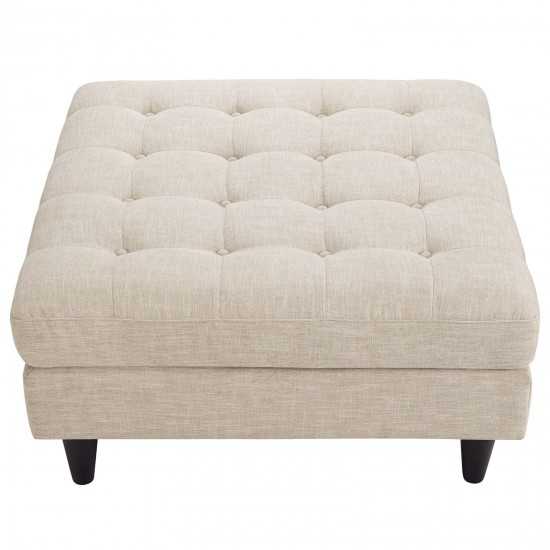 Empress Upholstered Fabric Large Ottoman