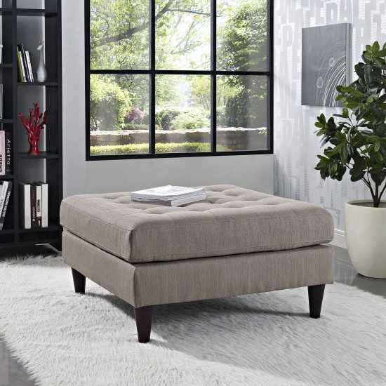 Empress Upholstered Fabric Large Ottoman