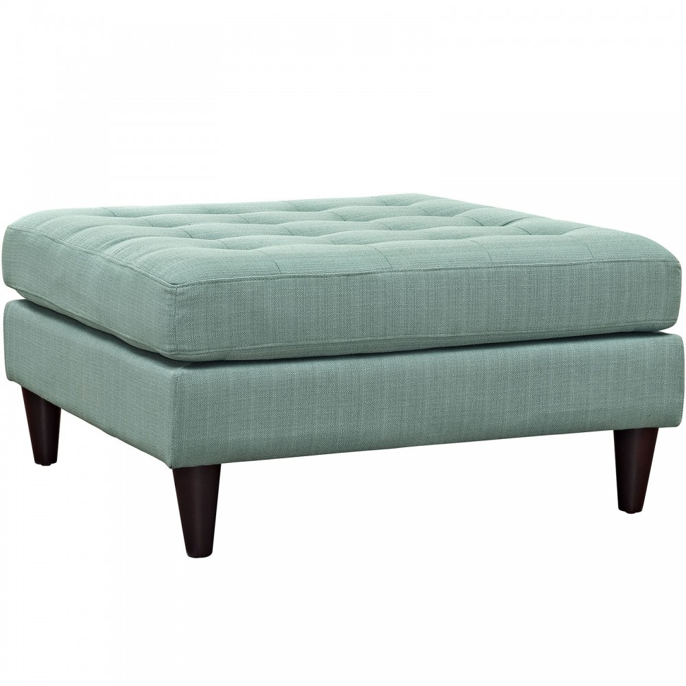 Empress Upholstered Fabric Large Ottoman