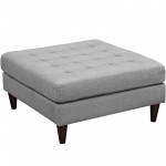 Empress Upholstered Fabric Large Ottoman