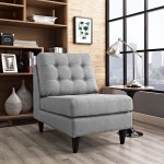 Empress Upholstered Fabric Lounge Chair