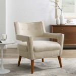 Sheer Upholstered Fabric Armchair