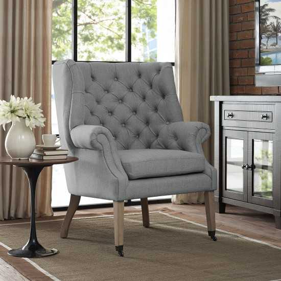 Chart Upholstered Fabric Lounge Chair