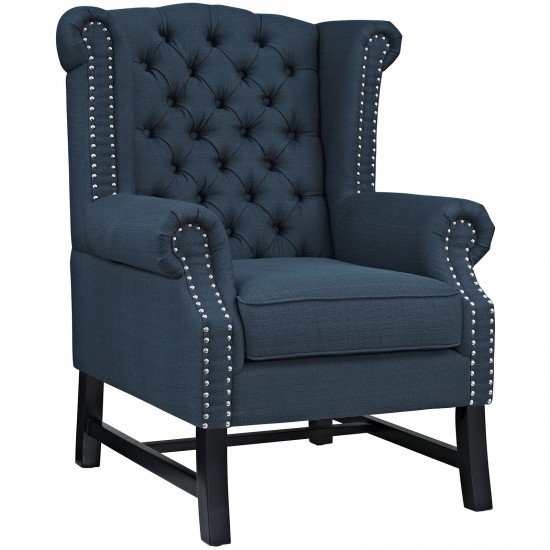 Steer Upholstered Fabric Armchair