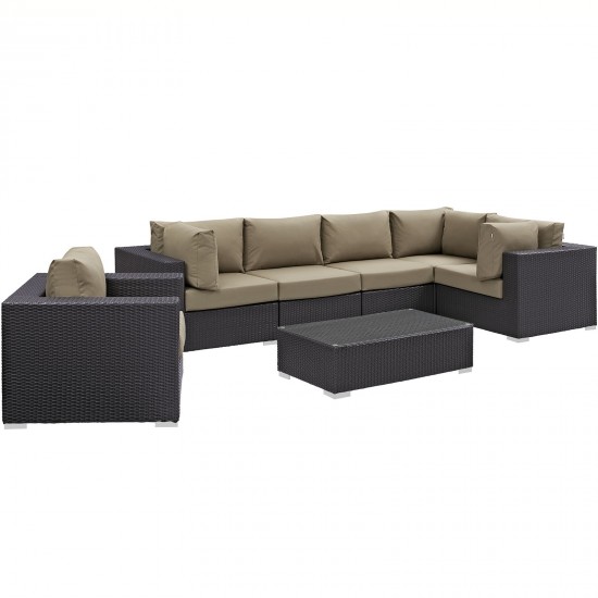 Convene 7 Piece Outdoor Patio Sectional Set