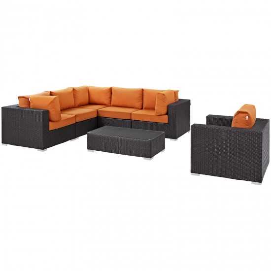 Convene 7 Piece Outdoor Patio Sectional Set