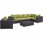 Convene 7 Piece Outdoor Patio Sectional Set