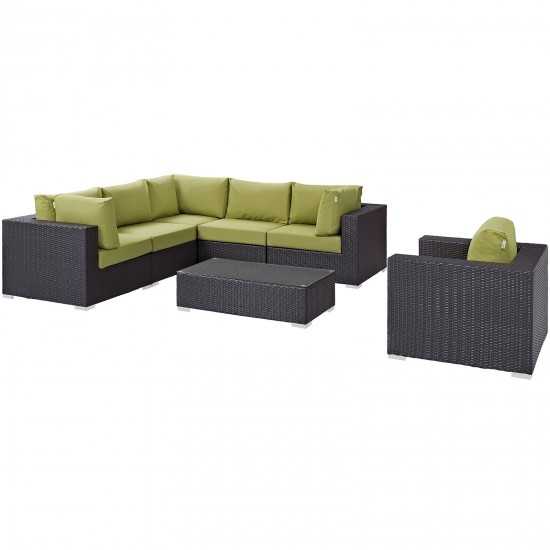 Convene 7 Piece Outdoor Patio Sectional Set