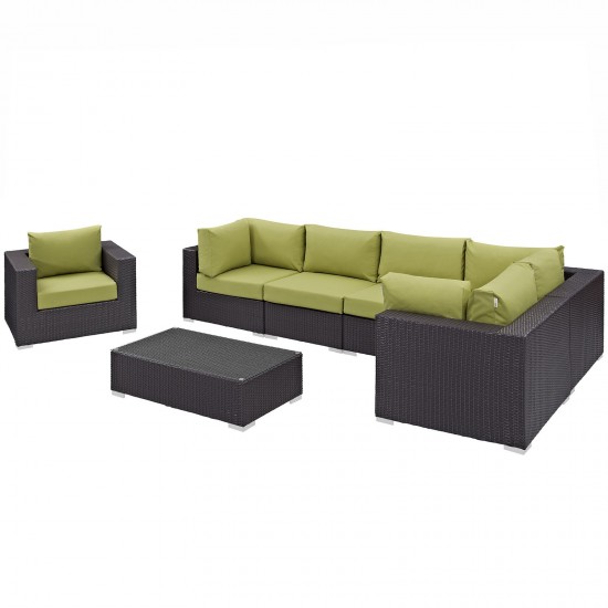 Convene 7 Piece Outdoor Patio Sectional Set