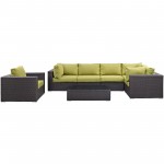 Convene 7 Piece Outdoor Patio Sectional Set