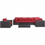 Convene 7 Piece Outdoor Patio Sectional Set