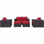 Convene 5 Piece Outdoor Patio Sofa Set