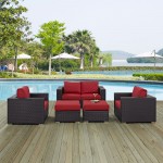 Convene 5 Piece Outdoor Patio Sofa Set