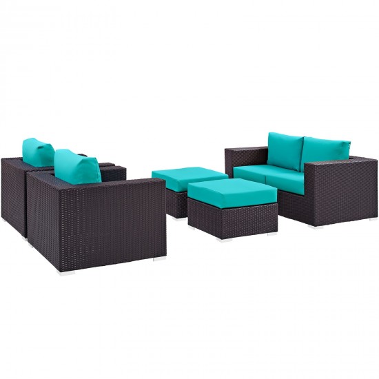 Convene 5 Piece Outdoor Patio Sofa Set