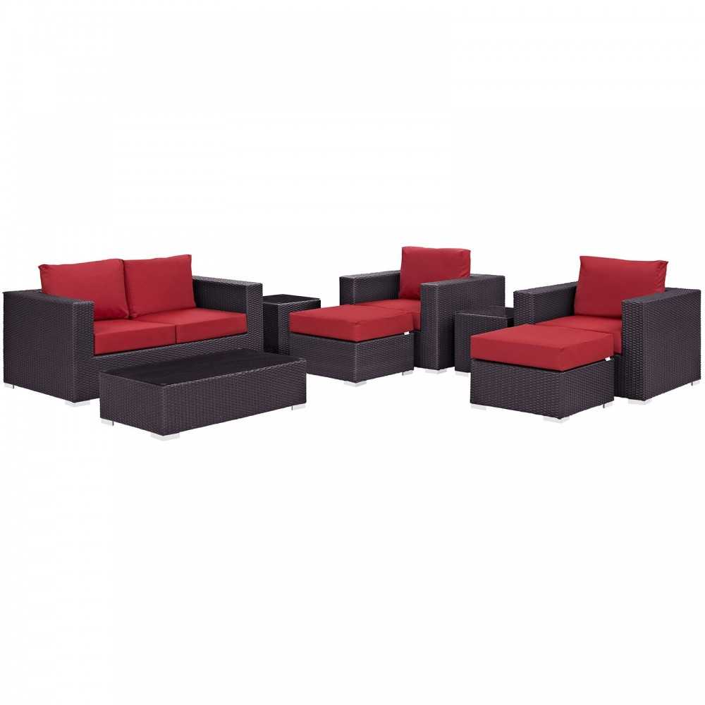 Convene 8 Piece Outdoor Patio Sofa Set Convene 8 Piece Outdoor Patio Sofa Set