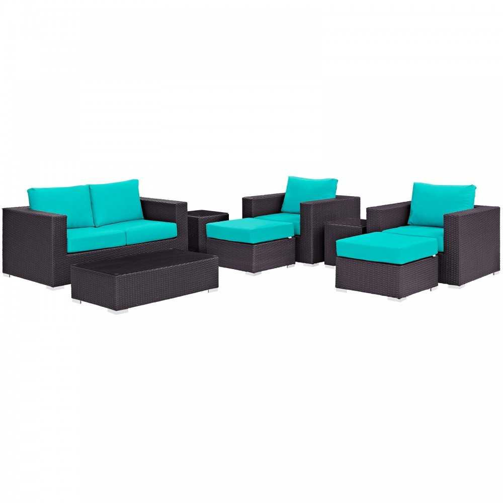Convene 8 Piece Outdoor Patio Sofa Set Convene 8 Piece Outdoor Patio Sofa Set