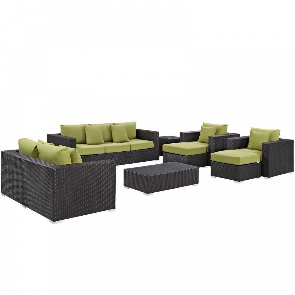 Convene 9 Piece Outdoor Patio Sofa Set Convene 9 Piece Outdoor Patio Sofa Set