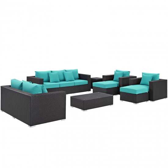 Convene 9 Piece Outdoor Patio Sofa Set