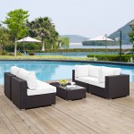 Convene 5 Piece Outdoor Patio Sectional Set