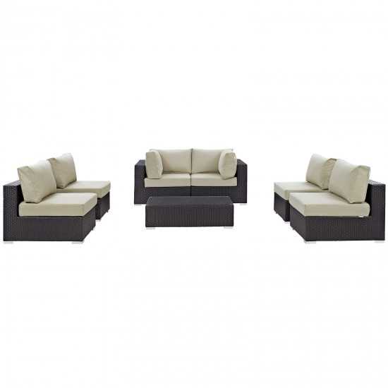 Convene 7 Piece Outdoor Patio Sectional Set