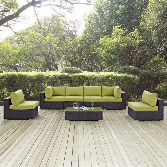 Convene 7 Piece Outdoor Patio Sectional Set