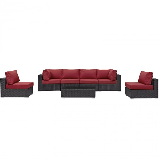 Convene 7 Piece Outdoor Patio Sectional Set