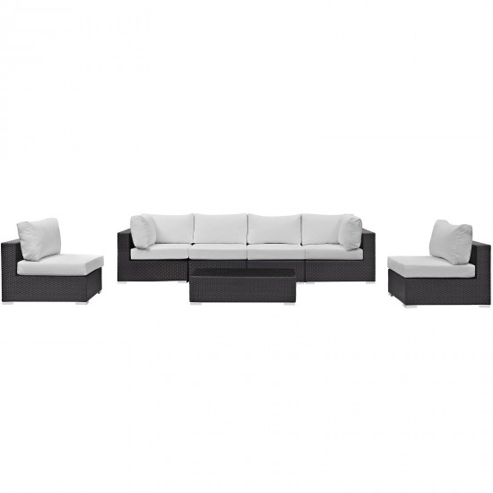 Convene 7 Piece Outdoor Patio Sectional Set