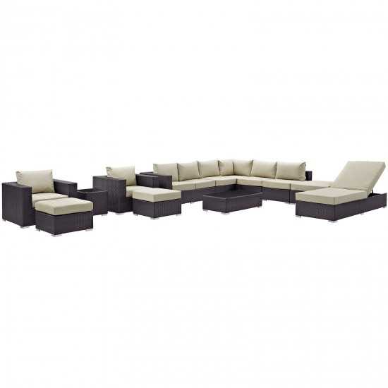 Convene 12 Piece Outdoor Patio Sectional Set