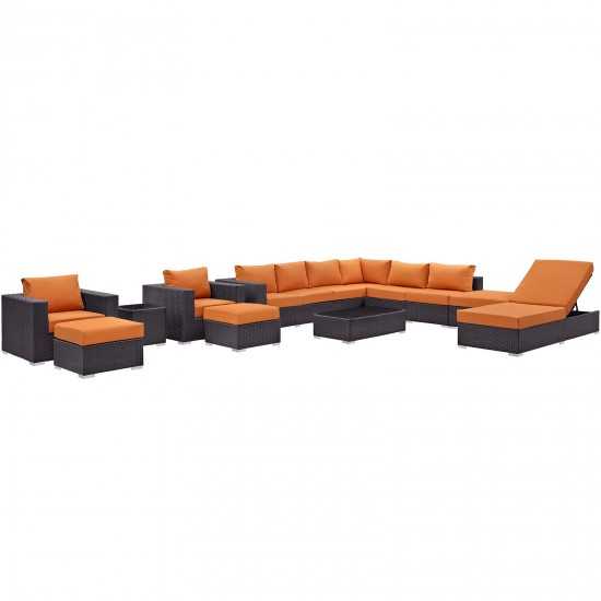 Convene 12 Piece Outdoor Patio Sectional Set