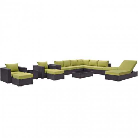 Convene 12 Piece Outdoor Patio Sectional Set