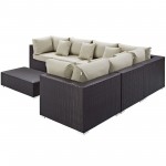 Convene 7 Piece Outdoor Patio Sectional Set