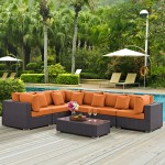 Convene 7 Piece Outdoor Patio Sectional Set