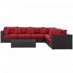 Convene 7 Piece Outdoor Patio Sectional Set