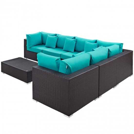 Convene 7 Piece Outdoor Patio Sectional Set